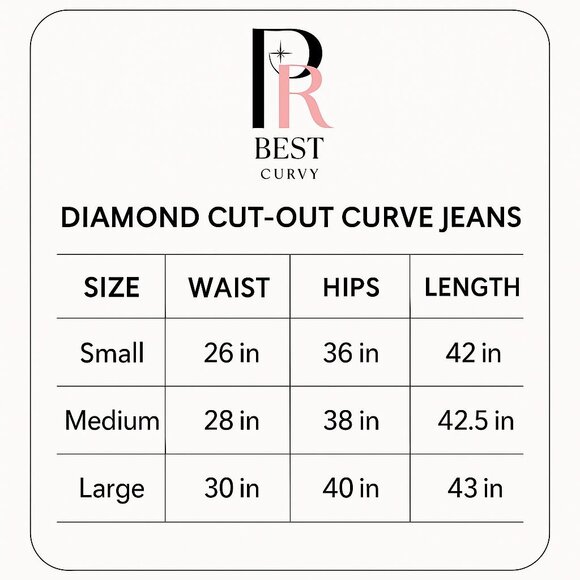 Diamond Cut-Out Curve Jeans - Picture 10 of 10